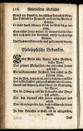 Philosophische Gedanken.