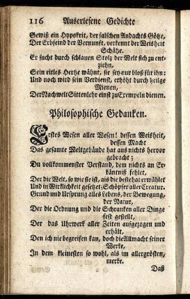 Philosophische Gedanken.