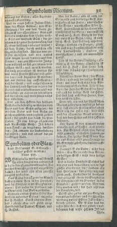 Symbolum oder Glaubens Bekäntnüß S. Athanasi ....