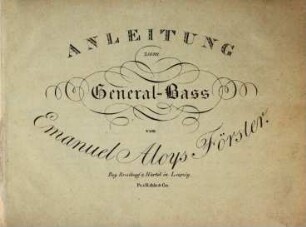Anleitung zum General-Bass