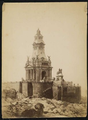 Kaiser-Wilhelm-Denkmal, Porta Westfalica: Ansicht