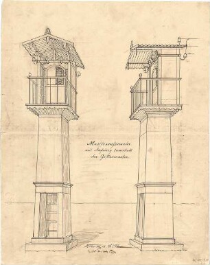 Thiersch, August ; Transformationsstationen, Masttransformatoren, Entwürfe - Perspektiven