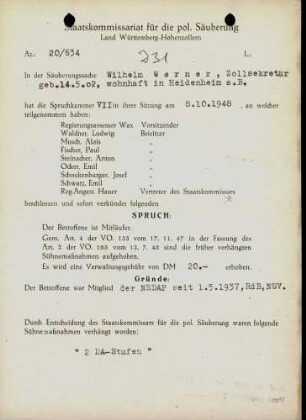 Werner, Wilhelm