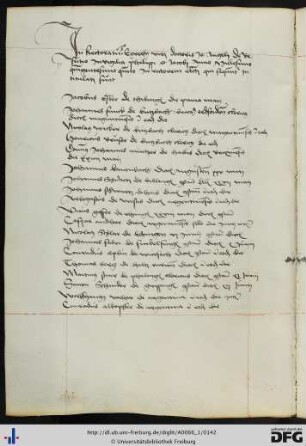 [fol. 70] Rektorat Johannes Angelus 1505
