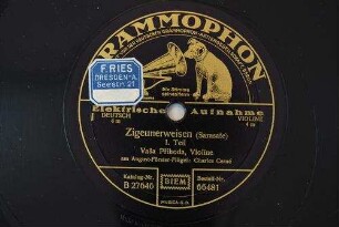 Zigeunerweisen : I. Teil; II. Teil / (Sarasate)
