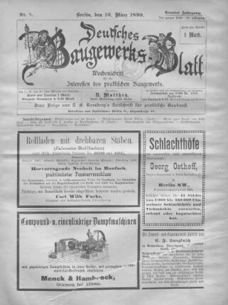 50. Jahrgang. Nr. 8.
