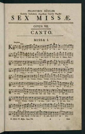 1-16, Missa I. - Missa II.