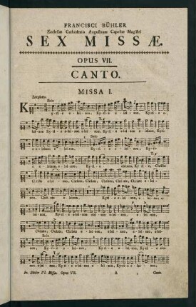 1-16, Missa I. - Missa II.