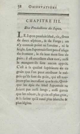Chapitre III. Des productions du Japon