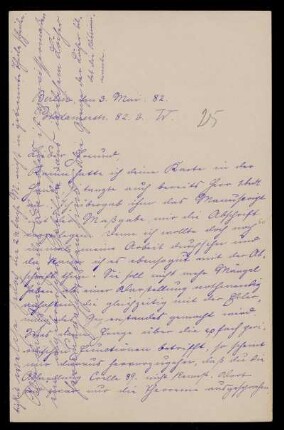 Nr. 7: Brief von Carl Runge an Adolf Hurwitz, Berlin, 3.5.1882