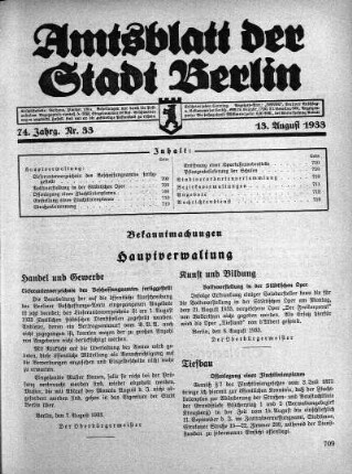 1933,33: Nr. 33, 13. August 1933