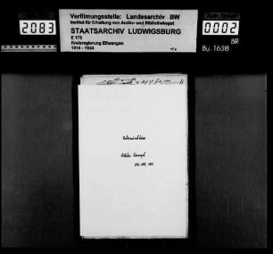 Bürgerrechtsverhältnisse zu Untermünkheim