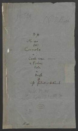 Titelumschlag (C. P. E. Bach)