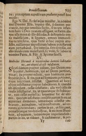 705-711, XV. Methodus liberandi a vexationibus daemonis habitationes, ...