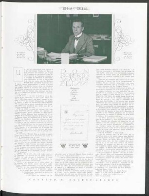 Don Roberto Woods Bliss, embajador de los Estados Unidos de Norte America