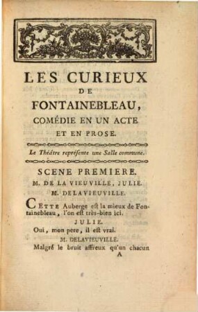 Les Curieux de Fontainebleau ...