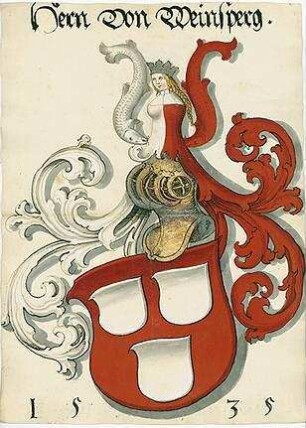 Adelswappen von Weinsberg, Stadtwappen von Kirchheim und Weinsberg