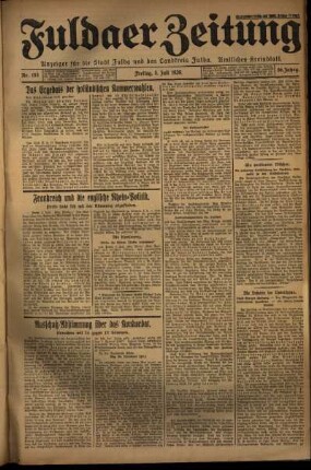 Ausgabe vom Freitag, den 05. Juli 1929.