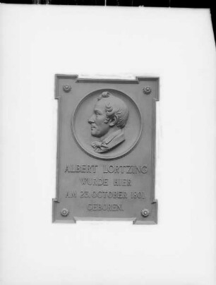 Gedenktafel für Albert Lortzing