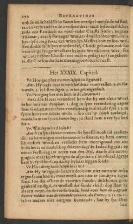 Het XXXIX. Capittel