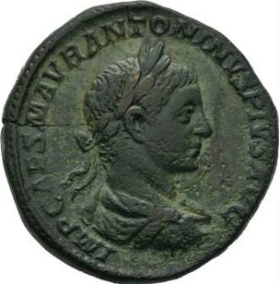 Münze, Sesterz, 220