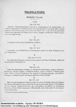 Mysore Taluk
