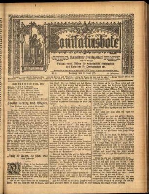 Erste Ausgabe vom Sonntag, den 09. Juni 1912.