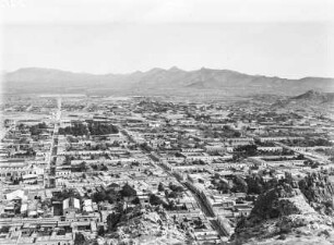 Stadtansicht : Blick über die Häuser einer Stadt