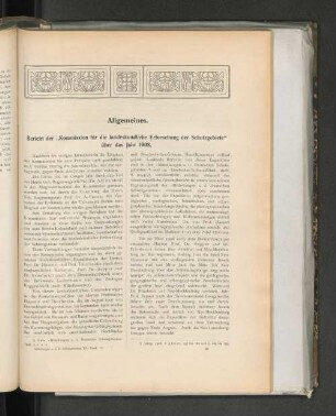 Bericht der „Kommission für die landeskundliche Erforschung der Schutzgebiete” über das Jahr 1908.