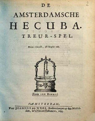 De Amsterdamsche Hecuba : Treur-spel