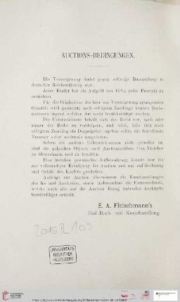 Auctions-Bedingungen
