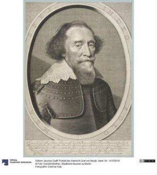 Porträt des Heinrich Graf von Bergh