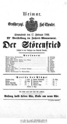 Der Störenfried