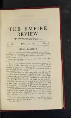 Vol. VI. January, 1903. No. 36.