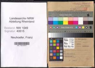 Entnazifizierung Franz Neuhoefer , geb. 13.08.1903 (Haendler)