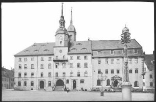 Roßwein. Markt und Rathaus