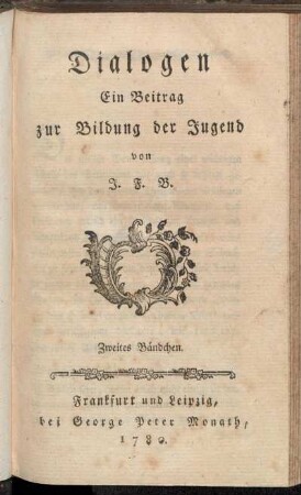 2: Dialogen. Zweites Bändchen