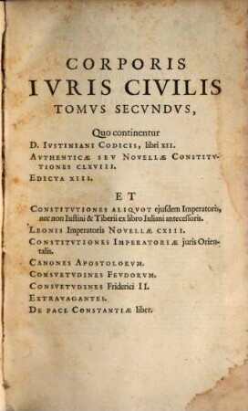 Corpus iuris civilis. 2