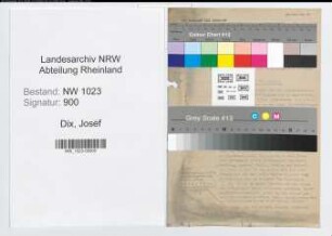 Entnazifizierung Josef Dix , geb. 28.02.1898 (Installateur)
