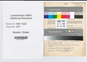 Entnazifizierung Walter Mueller , geb. 30.01.1891 (Arzt)