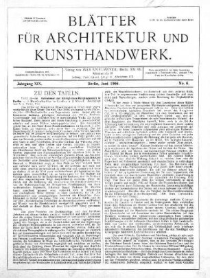 No. 6, Juni 1906