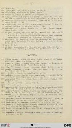 Porträts (Nr. 1194-1507)