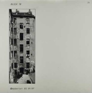 Fotografie: Adalbertstr. 85, Naunynstr. 59, um 1981