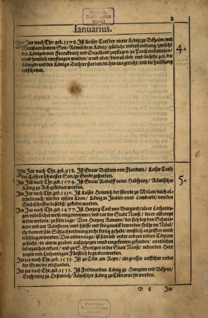Calendarium historicum = Tagbuch allerley fürnhemer, namhafftiger unnd mercklicher Historien