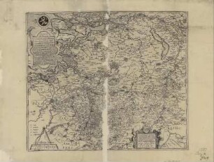Karte von Brabant, 1:500 000, Kupferstich, 1581