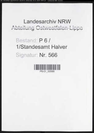 Sterberegister Standesamt Halver