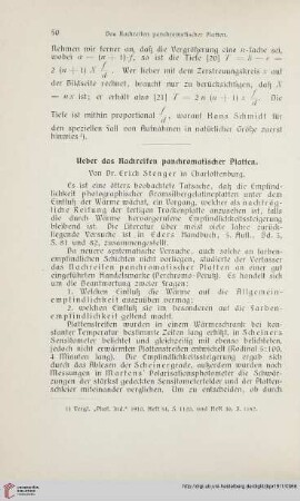 25: Ueber das Nachreifen panchromatischer Platten