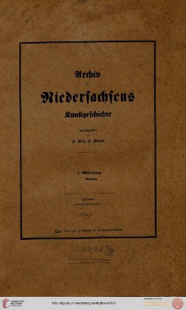 1. Abtheilung: Mittelalterliche Kunstwerke in Hannover
