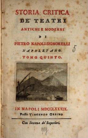 Storia critica de' teatri antichi e moderni, 5