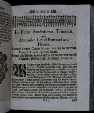 Dominica I. post Pentecosten. - Dominica III. post Pentecosten.